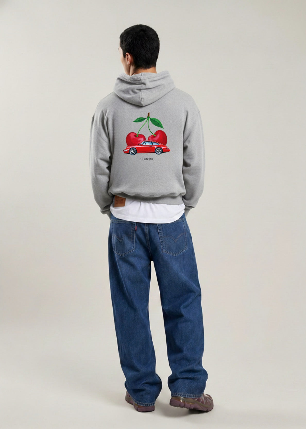 VINTAGE CHERRY CAR HOODIE