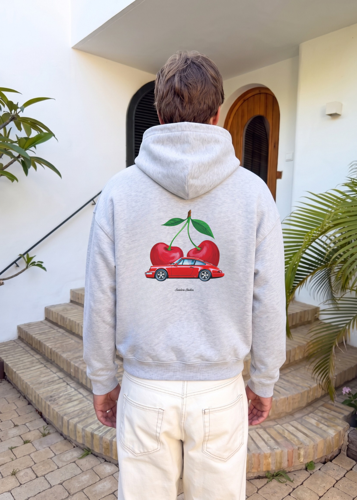VINTAGE CHERRY CAR HOODIE