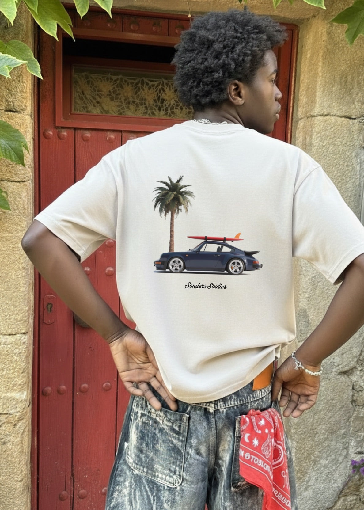 PALM SURF TEE