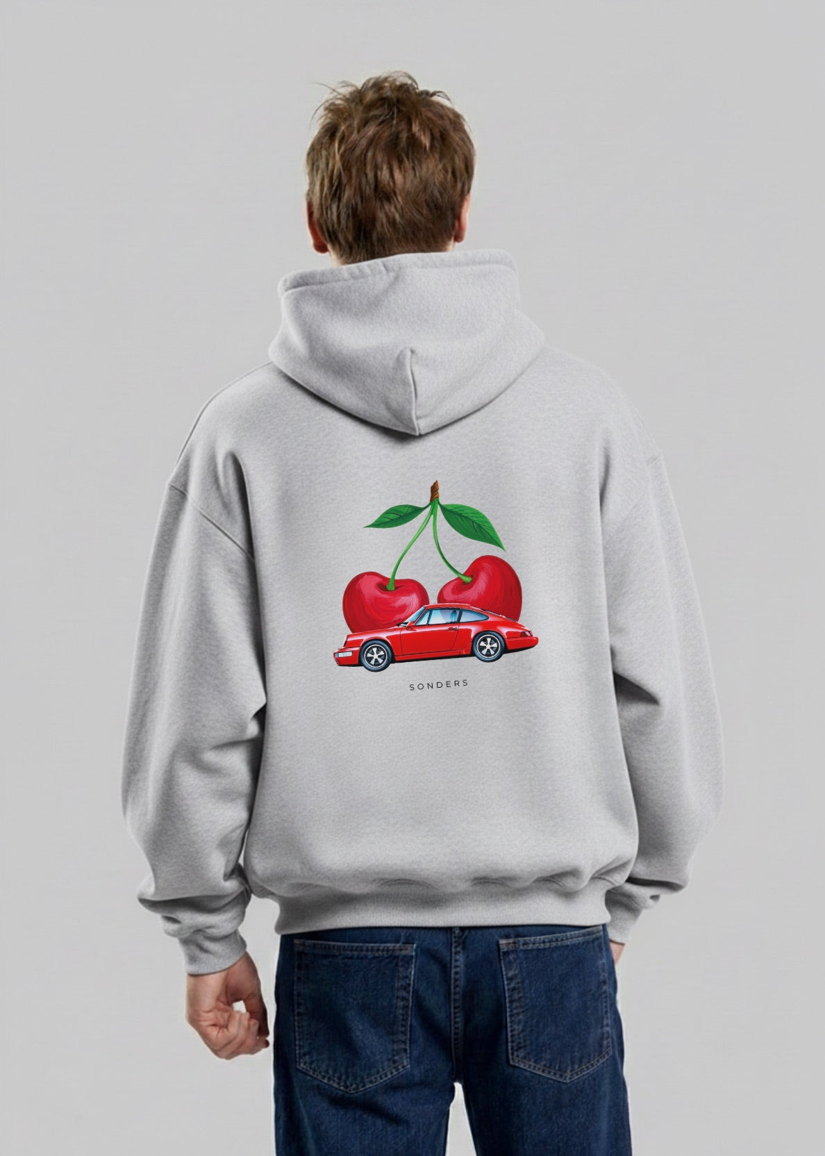 VINTAGE CHERRY CAR HOODIE