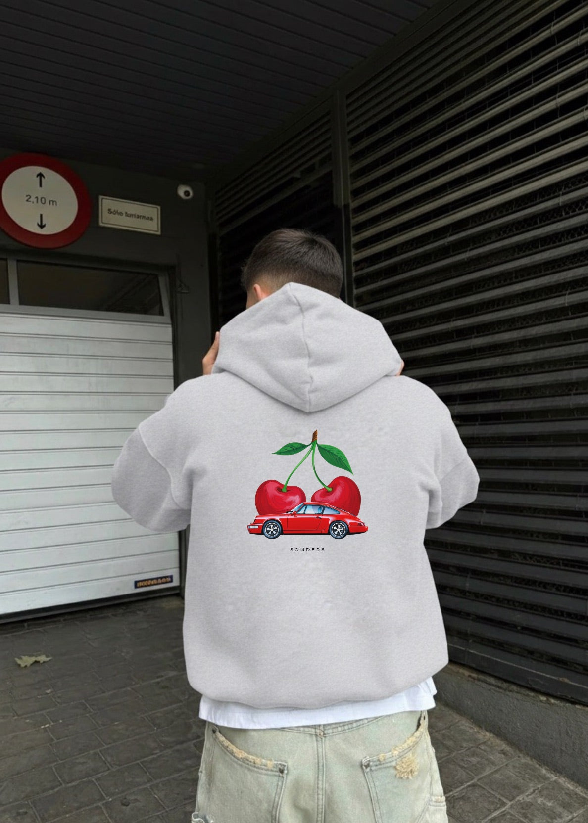 VINTAGE CHERRY CAR HOODIE