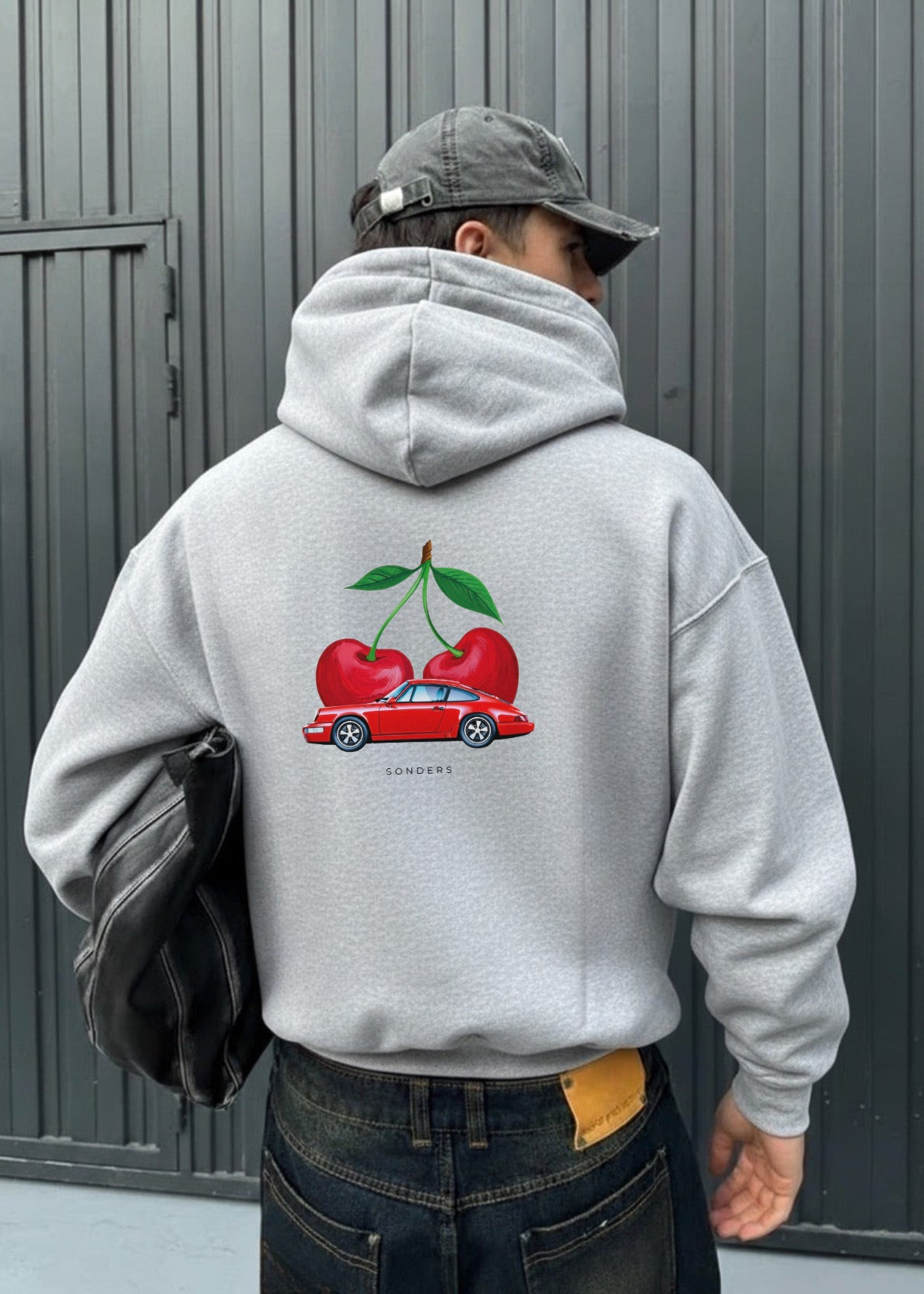 VINTAGE CHERRY CAR HOODIE