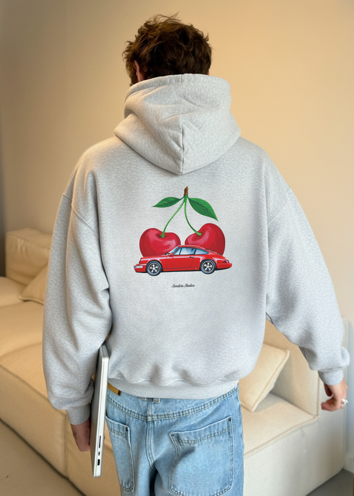 VINTAGE CHERRY CAR HOODIE